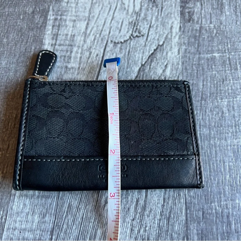 Coach Key Chain/Card Holder Wallet Black